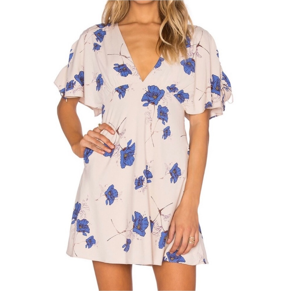 Free People Melanie Printed Floral Mini Dress Size 10